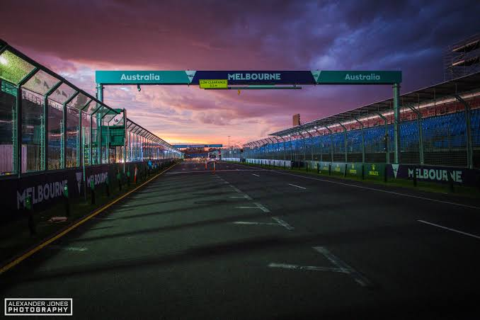 The Main Straight at Albert Park. Source: Reddit